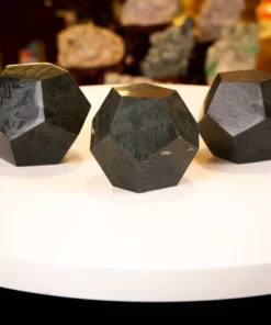 Quả Cầu Đa Giác, Quả Cầu 12 Mặt Serpentine Xanh (Quả) - M1414