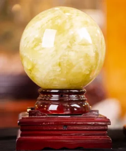 Quả Cầu Thạch Anh Vàng 1A 9,55kg, Quà Tặng Phong Thủy - M2126