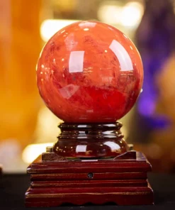 Quả Cầu Đá Núi Lửa Đỏ | Đá Obsidian Đỏ 6,3kg - M0346