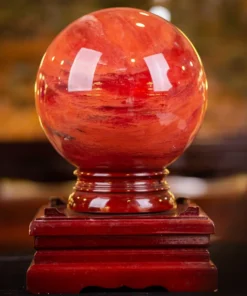 Quả Cầu Đá Núi Lửa | Quả Cầu Đá Obsidian Đỏ 13,8kg - M03464
