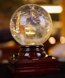 Quả Cầu Đá Phong Thủy Màu Vàng | Đá Obsidian Vàng 7,5kg - M19223