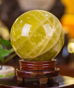 Quả Cầu Phong Thuỷ Thạch Anh Vàng 2,92kg - M1453292