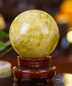 Quả Cầu Phong Thuỷ Thạch Anh Vàng 3,6kg - M05941