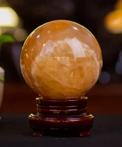 Quả Cầu Phong Thuỷ Canxit Vàng 3.87kg - M16608