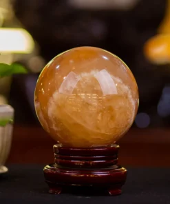 Quả Cầu Phong Thuỷ Canxit Vàng 3.87kg - M16608