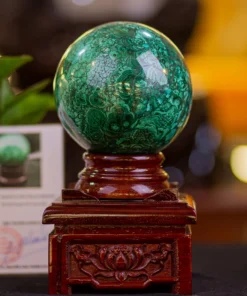 Quả Cầu Phong Thuỷ Đá Lông Công 2.92kg - M234110