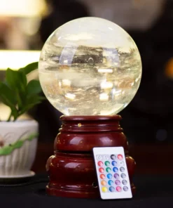 Quả Cầu Phong Thủy Màu Trắng | Đá Núi Lửa Trắng 5.0kg - M21635