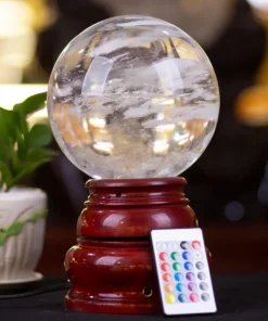 Quả Cầu Phong Thủy Màu Trắng | Đá Núi Lửa Trắng 5.3kg - M21636