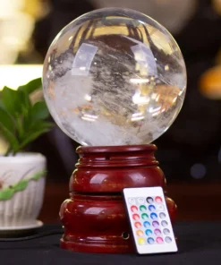 Quả Cầu Phong Thủy Màu Trắng | Đá Núi Lửa Trắng 6.2kg - M21638