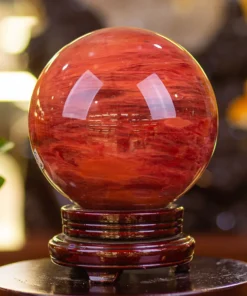 Quả Cầu Đá Núi Lửa Đỏ | Đá Obsidian Đỏ 6.35kg - M03467