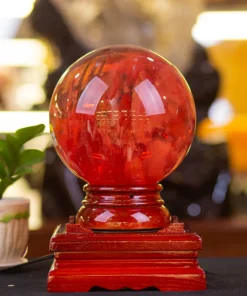 Quả Cầu Đá Núi Lửa Đỏ | Đá Obsidian Đỏ 8.35kg - M034610