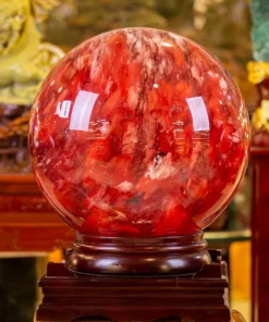 Quả Cầu Đá Núi Lửa Đỏ | Đá Obsidian Đỏ 122.0kg - M23362