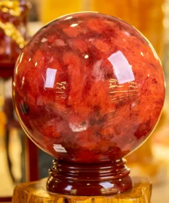 Quả Cầu Đá Núi Lửa Đỏ | Đá Obsidian Đỏ 94.6kg - M23361