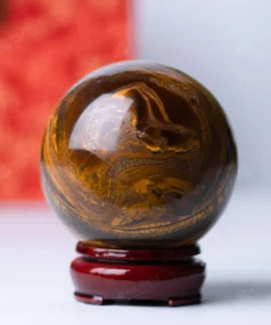 Quả Cầu Đá Mắt Hổ Phong Thủy - 0,72kg - M0390072