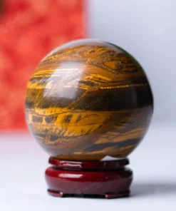 Quả Cầu Đá Mắt Hổ Phong Thủy - 0,72kg - M0390072