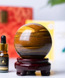 Quả Cầu Phong Thủy Đá Mắt Hổ - 0,82kg - M0390082