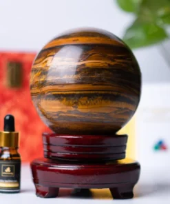 Quả Cầu Phong Thủy Đá Mắt Hổ - 2,34kg - M0390234