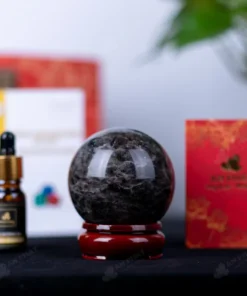 Quả Cầu Phong Thủy Đá Thạch Anh Đen - 0,42kg - M2602042