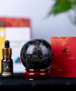 Quả Cầu Phong Thủy Đá Thạch Anh Đen - 0,47kg - M2602047