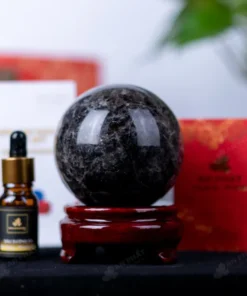 Quả Cầu Phong Thủy Đá Thạch Anh Đen - 0,7kg - M260207