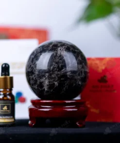 Quả Cầu Phong Thủy Đá Thạch Anh Đen - 0,72kg - M2602072