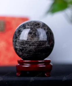 Quả Cầu Phong Thủy Đá Thạch Anh Đen - 0,96kg - M2602096