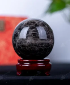 Quả Cầu Phong Thủy Đá Thạch Anh Đen - 1,07kg - M2602107