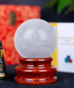Quả Cầu Phong Thủy Đá Thạch Anh Trắng - 0,84Kg - M0606084