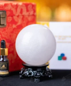 Quả Cầu Phong Thủy Đá Thạch Anh Trắng - 0,91Kg - M0606091