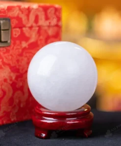 Quả Cầu Phong Thủy Đá Thạch Anh Trắng - 0,91Kg - M0606091