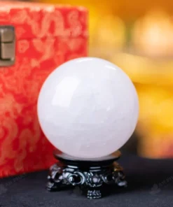 Quả Cầu Phong Thủy Đá Thạch Anh Trắng - 0,94Kg - M0606094