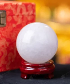 Quả Cầu Phong Thủy Đá Thạch Anh Trắng - 1Kg - M06061