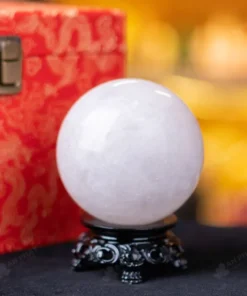 Quả Cầu Phong Thủy Đá Thạch Anh Trắng - 1Kg - M06061