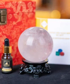 Quả Cầu Phong Thủy Đá Thạch Anh Trắng - 0,67Kg - M2608067