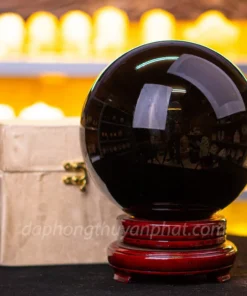 Quả Cầu Đá Nùi Lửa Đen | Đá Obsidian Đen 8,5kg - M21928