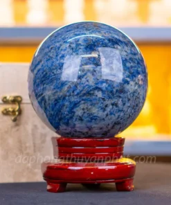 Quả Cầu Phong Thủy Đá Sodalite Xanh 4.2kg - 14cm M5550