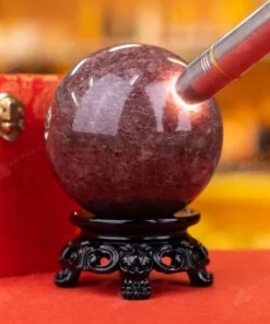 Quả Cầu Thạch Anh Dâu Tây Hồng - 1,65kg - M2817165