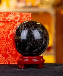 Quả Cầu Phong Thủy Đá Thạch Anh Đen - 1,56kg - M0383156