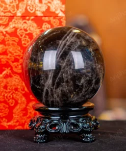 Quả Cầu Phong Thủy Đá Thạch Anh Đen - 1,56kg - M0383156