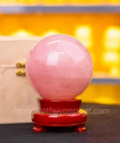 Quả Cầu Phong Thủy Đá Thạch Anh Hồng Có Sao* 2,13kg - 11cm - M05737