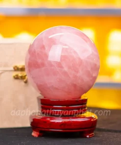 Quả Cầu Phong Thủy Đá Thạch Anh Hồng 2,76kg - 12,5cm - M23814