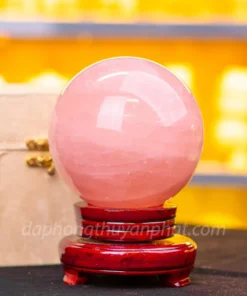 Quả Cầu Phong Thủy Đá Thạch Anh Hồng Có Sao* 2,9kg - 12,5cm - M05729