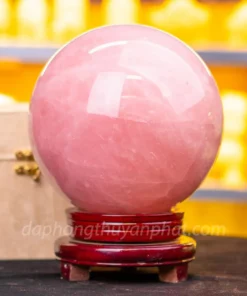 Quả Cầu Phong Thủy Đá Thạch Anh Hồng Có Sao* 8,75kg - 18cm - M05731