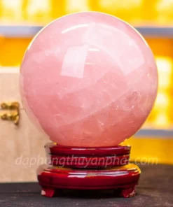 Quả Cầu Phong Thủy Đá Thạch Anh Hồng Có Sao* 7,96kg - 17,5cm M057314