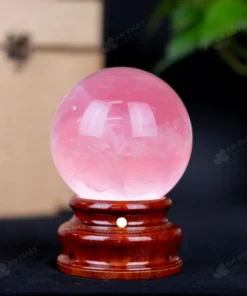 Quả Cầu Phong Thủy Đá Thạch Anh Hồng - 1,1Kg - M031511