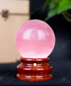 Quả Cầu Phong Thủy Đá Thạch Anh Hồng - 1,1Kg - M031511