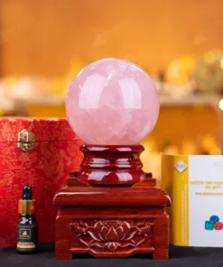 Quả Cầu Phong Thủy Đá Thạch Anh Hồng - 1,87kg - M0573187