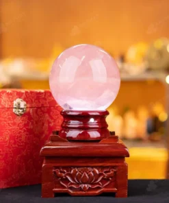 Quả Cầu Phong Thủy Đá Thạch Anh Hồng - 1,87kg - M0573187