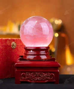 Quả Cầu Phong Thủy Đá Thạch Anh Hồng - 2,84kg - M0573284