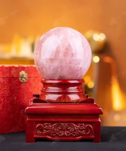 Quả Cầu Phong Thủy Đá Thạch Anh Hồng - 2,84kg - M0573284
